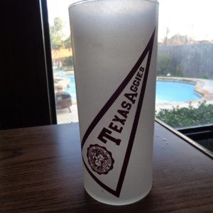 TEXAS AGGIES frosted tall glass Collec…